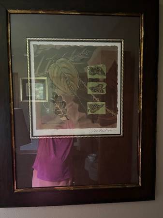 Sarah Van Beckum "Leaves" Mixed Media Artwork 1