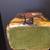Glass bottle paper mache colorful art piece tiger 12in by 5.5in by 4in 8 thumbnail