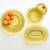 Genuine Art Deco Hostess SET Gold Glass Serving Bowls | $140 Value 12 thumbnail