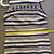 J. Crew Navy Blue Striped Scalloped Trim Grommet Shift Dress Size 00 16 thumbnail