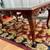 Moving must sell, Teak wood arm chairs, coffee table, TV, Head board. 1 thumbnail