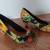 Rocket Dog Mai Tai Cotton Canvas Peep Toe Slip on 3" Heels Woman sz 8M 4 thumbnail