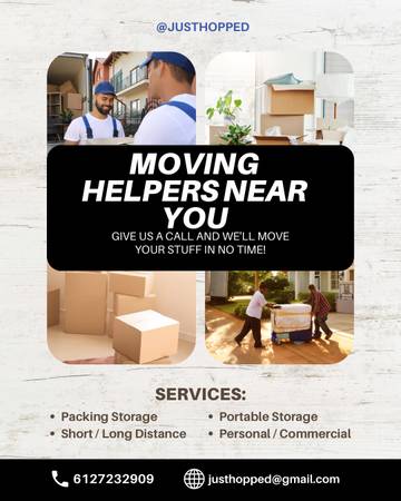 Plus 3 Mover Helpers: Open Availability 1