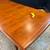 Restored Danish Modern teak expanding surfboard dining table 7 thumbnail