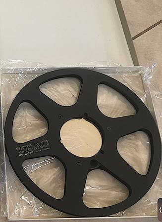 Two TEAC RE-1003B tape reels 10.5" x 1/4" 1