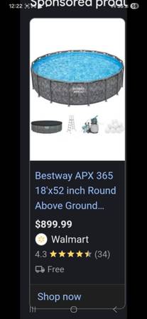 18'x52" above ground pool 1