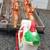 Vintage Santa's Sleigh w/ 9 Reindeer Blow Mold Christmas Lights 4 thumbnail