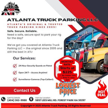 $225 🛡️ 1 MONTH FREE TRUCK PARKING! 🛡️ (Forest Park)63738344144001121