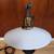 Modern Industrial Iron Cantilever Table Lamp w/Milk Glass Shade 2 thumbnail