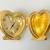 Vintage Timex Quartz Mini Clock Gold Heart Photo Frame Decor 1 thumbnail