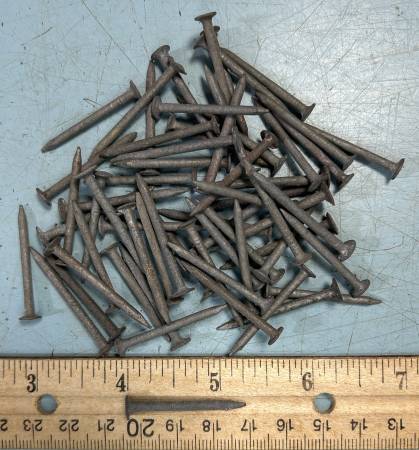 Electro galvanized nails, 1 ¼” long. FREE 1