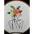 Handmade Finished Embroidery - Woman with Floral Crown 2 thumbnail