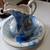 vintage small water basin blue & white 1 thumbnail
