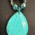 Vintage Turquoise (Howlite)Necklace with Teardrop Shaped Pendant 2 thumbnail