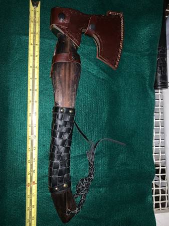 Hatchet with Valknut symbol 1