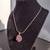 Ruby Gemstones & Sterling Silver Necklace and Earrings Set 6 thumbnail