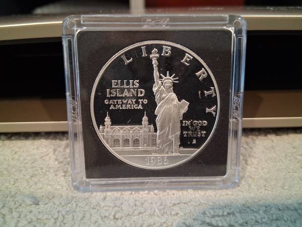 8 MODERN PROOF COMMEMORATIVE 90% SILVER DOLLARS 1