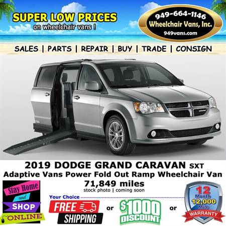 2019 Dodge Grand Caravan Wheelchair Van    1