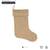 NEW BURLAP XMAS STOCKINGS SET 9 thumbnail