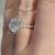 18k White Gold Halo Engagement Ring .31 TCW - discontinued 9 thumbnail
