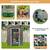 New 5x3 Ft Outdoor Storage Shed, Waterproof Metal Shed, Small Garden Tool Storag 8 thumbnail