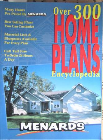 Menards over 300 home plans encyclopedia softcover book 1