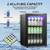 New Mini Fridge-80Can Beverage Refrigerator Soda or Beer, Independent Transparen 8 thumbnail