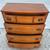 Vintage 1950s Dixie Mahogany Bow-Front Tall Dresser/Chest of Drawers 7 thumbnail
