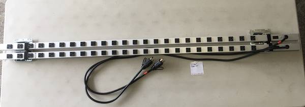 Power Outlet Strips (Dual) 24Out 20A 6'Cord L 70" 1