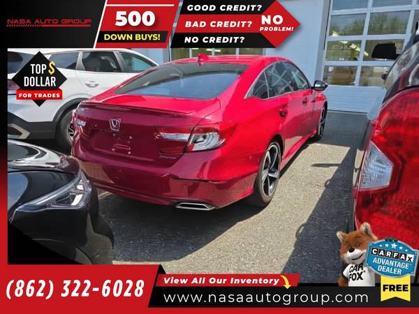 2020 Honda Accord Sedan Sport 15T 15 T 15-T CVT - $9,995 (The price in this ad is the downpayment)63482513900929122