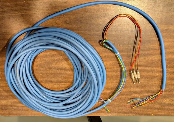 Balanced 8-channel snake, 100+ feet, unterminated, lightly used 1