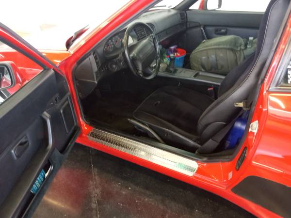 Porsche 924 944 engine turned threshold plates 1