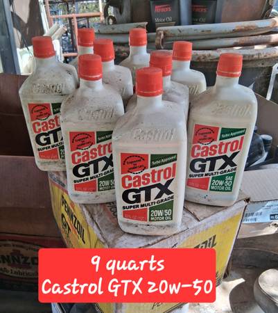 Motor Oil. Castrol GTX 20w-50 1