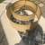 Mid Century 2 tiered spun fiberglass lamp shade A99 7 thumbnail