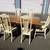 Beautiful vintage solid wood table with (4) regal solid wood chairs. 9 thumbnail