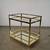 Vintage Midcentury Modern Brass Bar Table Stand 7 thumbnail