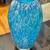 Blue thick glass vase color of the ocean and sky 1 thumbnail
