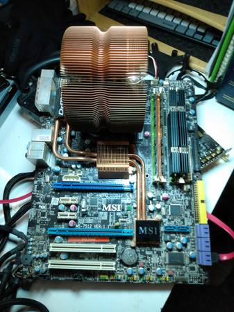 MSI motherboard 16 GB ram Intel 8500 dual core 1