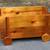 Vintage 1985 Handcrafted Signed & Dated Wooden Toy Box with Wheels 1 thumbnail