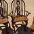 Set of Four Dining Chairs Wood Fiddle Back 6 thumbnail