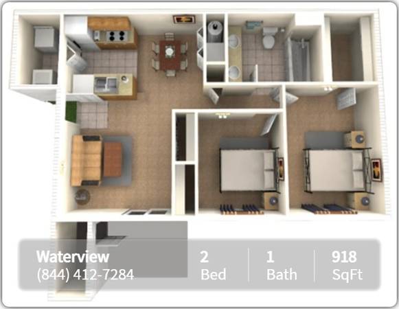 $1,429 / 2 habitaciones - 918 pies cuadrados - Disfrute de vistas espectaculares desde su hermoso apartamento de 918 pies cuadrados, 2 habitaciones, 1 baño (Hendersonville)63673267458817120