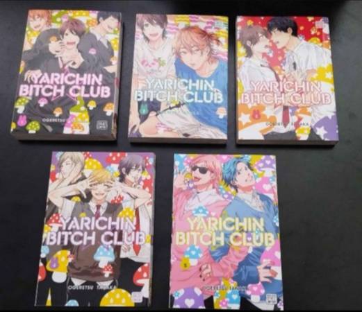 Like New Yarichin Bitch Club English Manga Explicit Yaoi Volumes 1-5 1