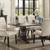 Traditional Rustic Espresso And White Seven-piece Dining Set 1 thumbnail