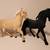 Horse Steha Lieha Flocked W Germany - $125 Ea 2 thumbnail