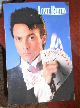 Lance Burton Program Autographed 1