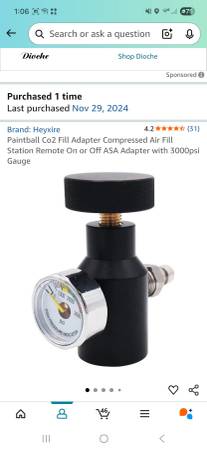 Brand: Heyxire 4.2 4.2 out of 5 stars (31) Paintball Co2 Fill Adapter 1