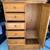 Solid Oak Dresser/Armoire and Night Stand/Small Dresser Set 2 thumbnail