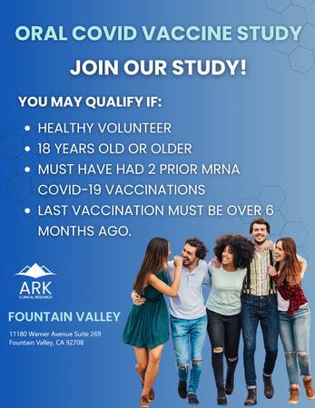 Paid Coronavirus (COVID-19) Vaccine Medical Research Study! 1