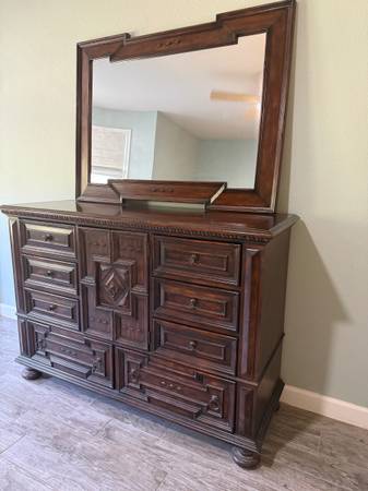 Casablanca Cherry 8-Drawer Dresser – + Mirror (Best Offer) 1