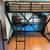 Full Size Metal Frame Loft Bed with Desk 1 thumbnail